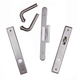 Anvers® Double Door Interior Trim Set in Satin Nickel